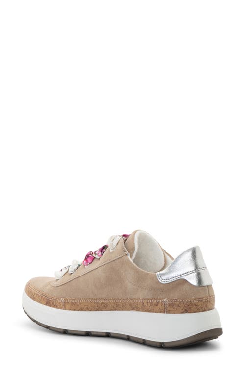 Ara Rem Sneaker In Sand/silver