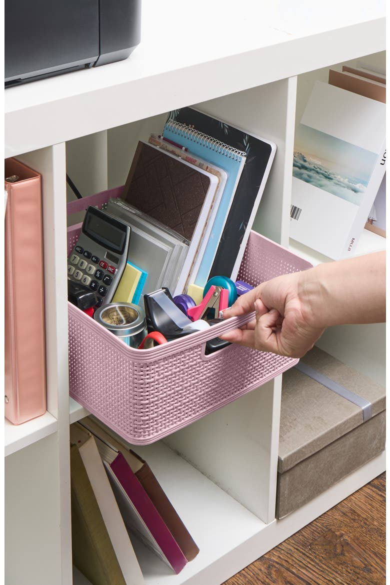 10-Piece Assorted Storage Basket Set, Alternate, color, ROSE WHISPER