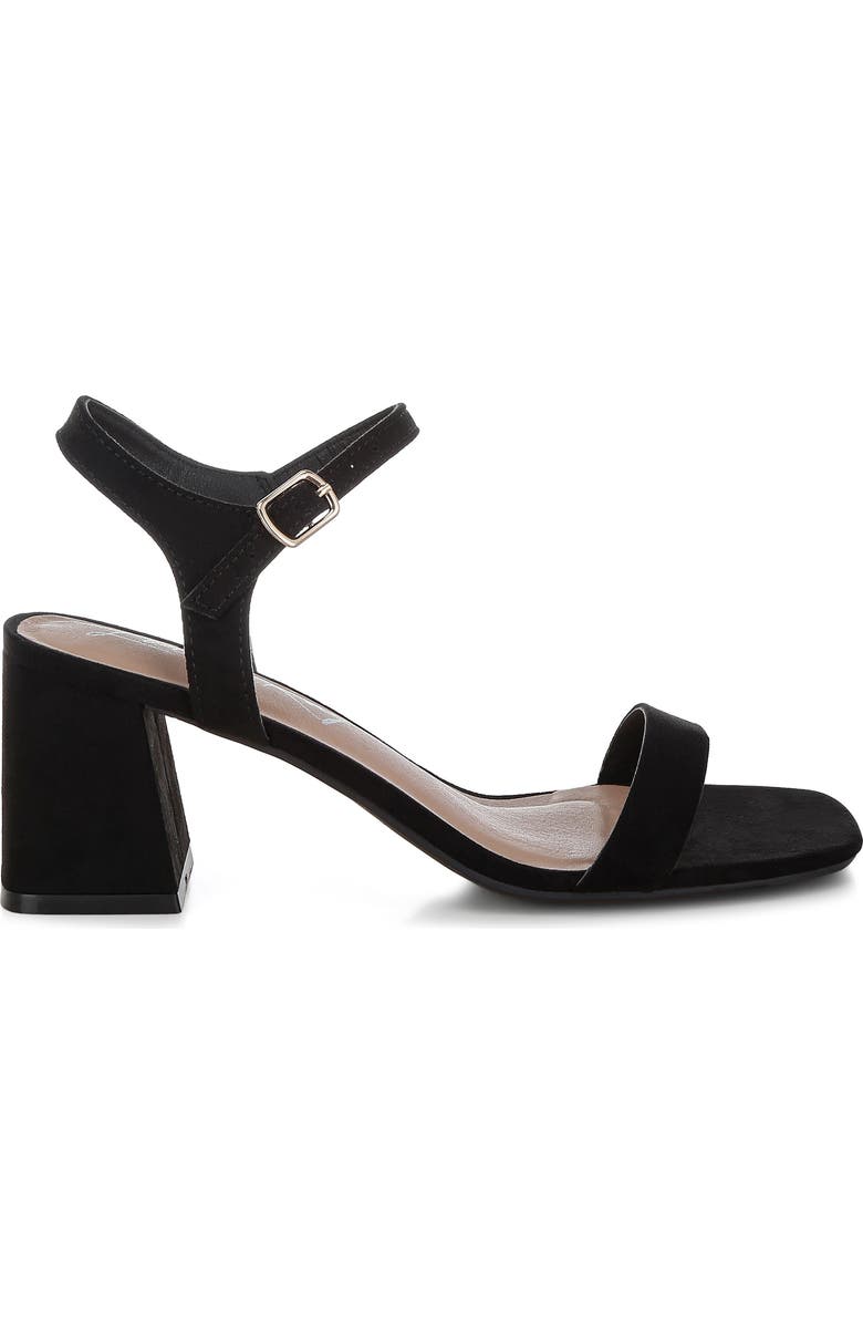LONDON RAG Akiya Block Heel Sandal, Alternate, color, Black