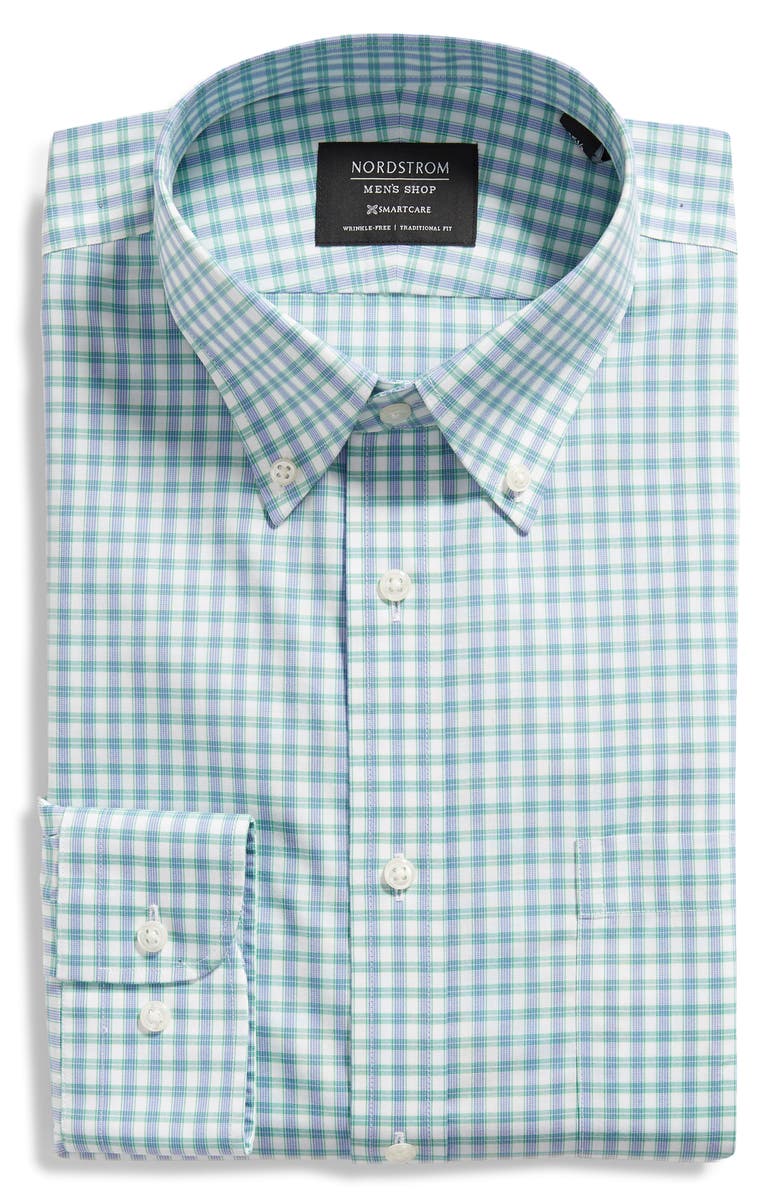 NORDSTROM MEN'S SHOP NORDSTROM MENS SHOP Gingham Print Dress Shirt, Alternate, color, 