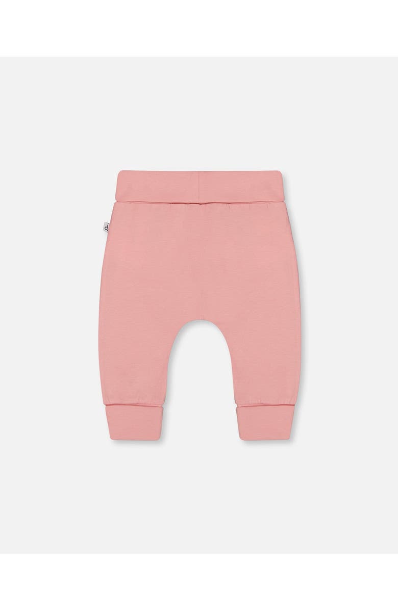 Deux par Deux Baby Girl's Organic Cotton Evolutive Pant Soft Pink, Alternate, color, Soft Pink