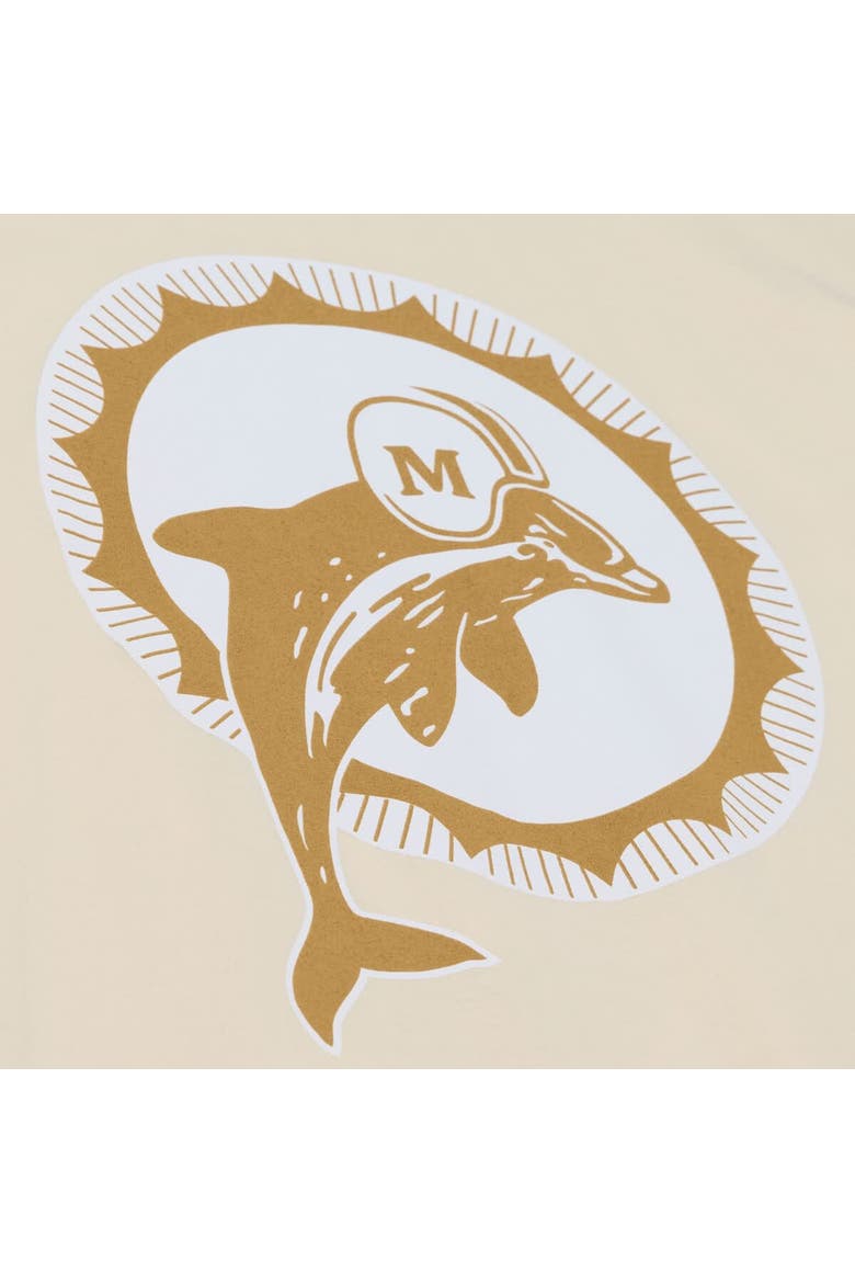 Men's Mitchell & Ness Dan Marino Cream Miami Dolphins Sandman Name & Number T-Shirt, Alternate, color, Cream