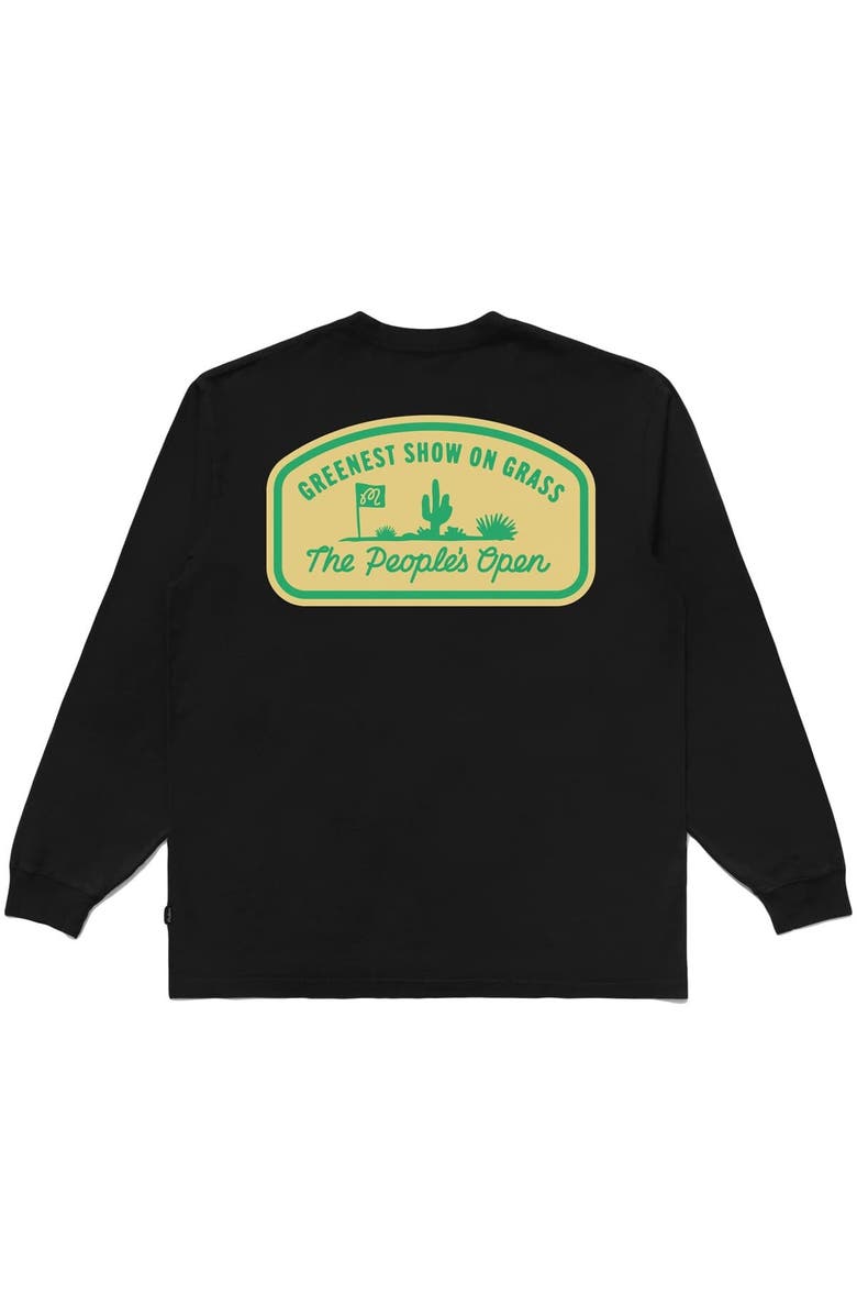 Malbon Golf Unisex Malbon Golf  Black 2025 WM Phoenix Open People's Open Long Sleeve T-Shirt, Alternate, color, 