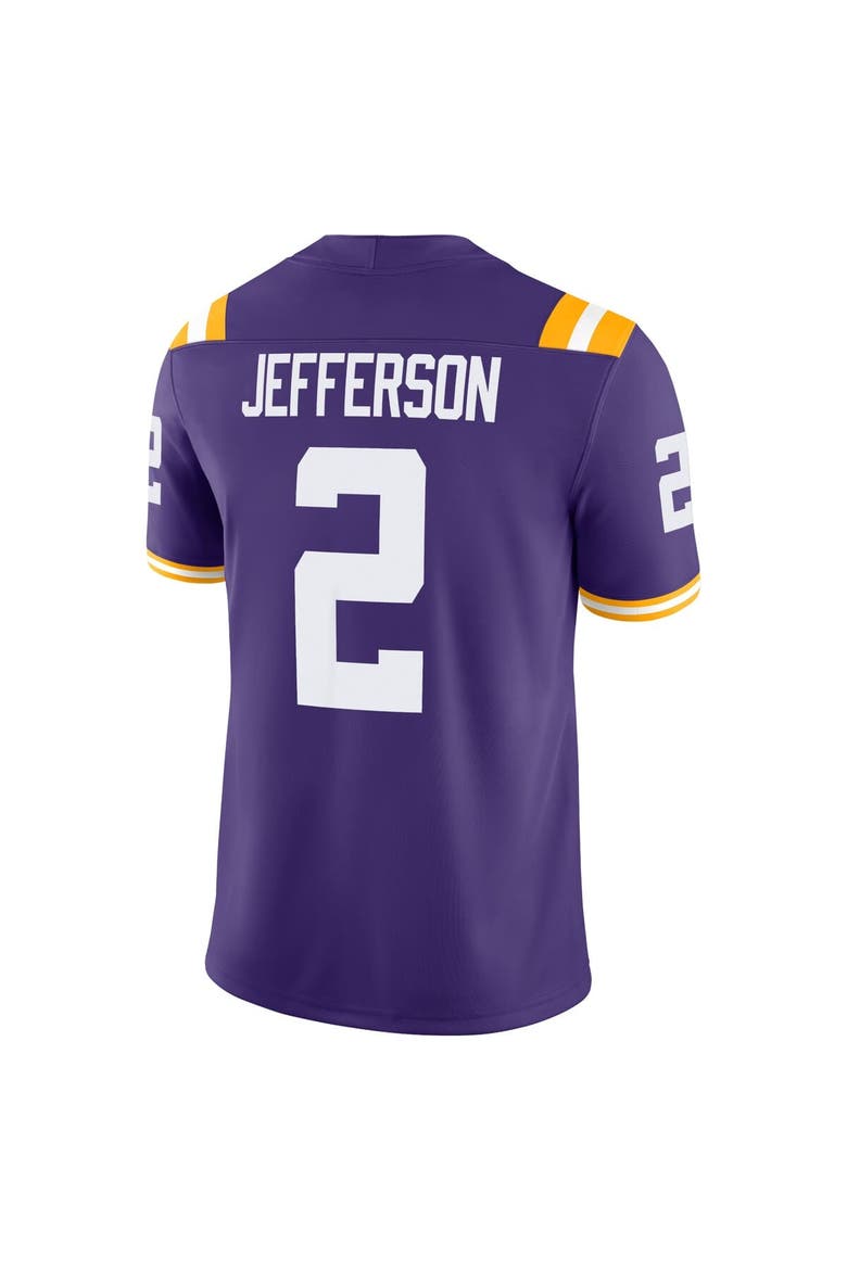 Men's Nike Justin Jefferson Purple LSU Tigers Alumni Game Jersey, Alternate, color, Purple