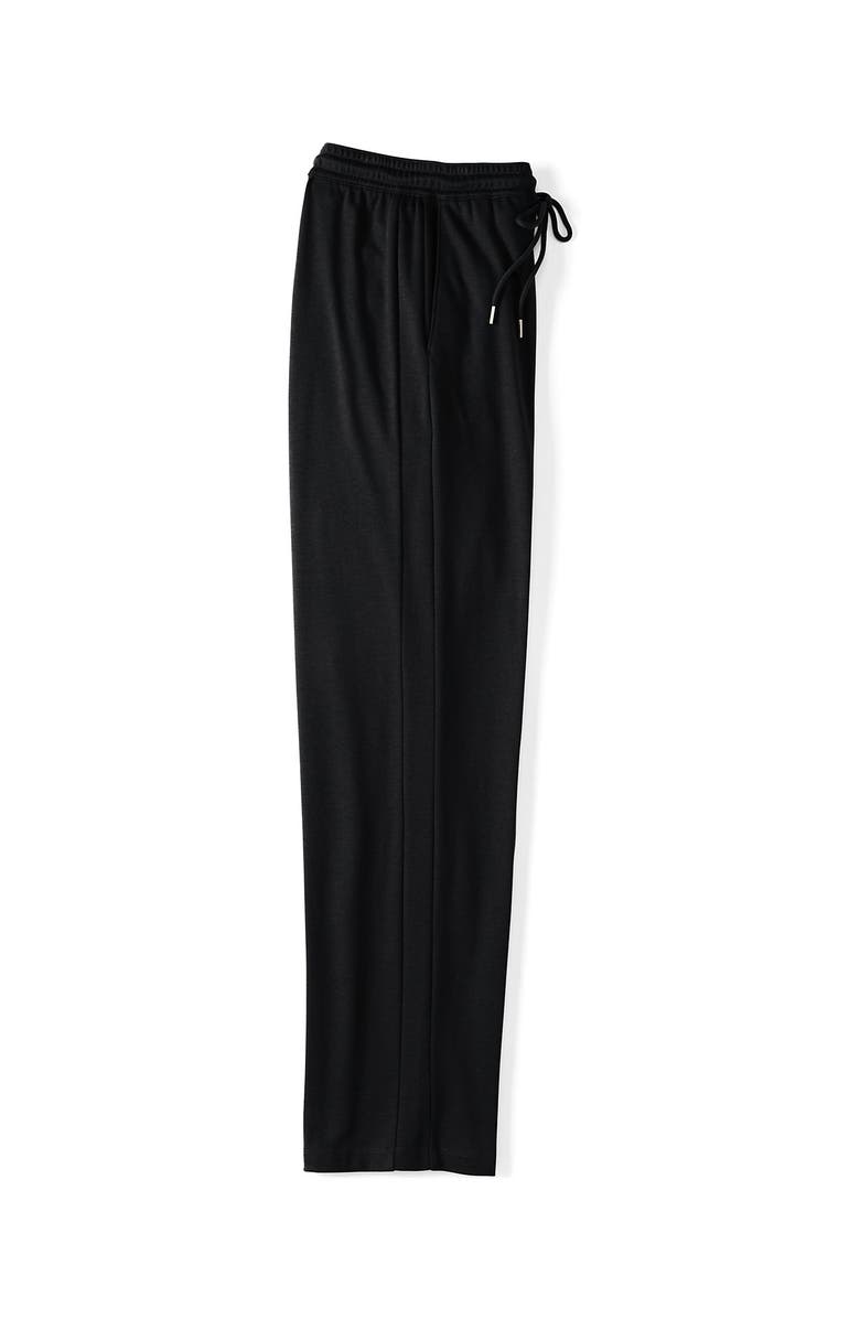 Lands' End Sport Knit High Rise Pull On Relaxed Straight Leg Pants, Alternate, color, 