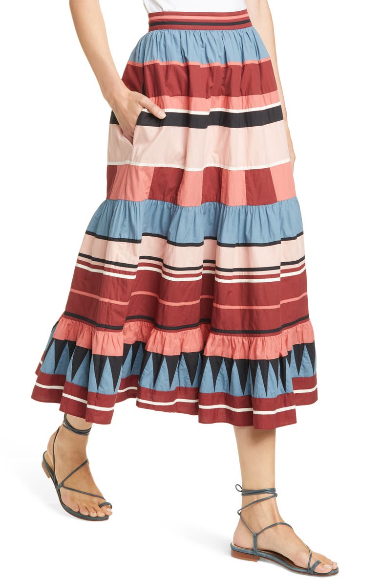 Ulla Johnson Simi Stripe Skirt, Alternate, color, 