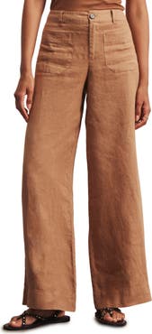 Sanctuary The Marine Linen Wide Leg Pants
