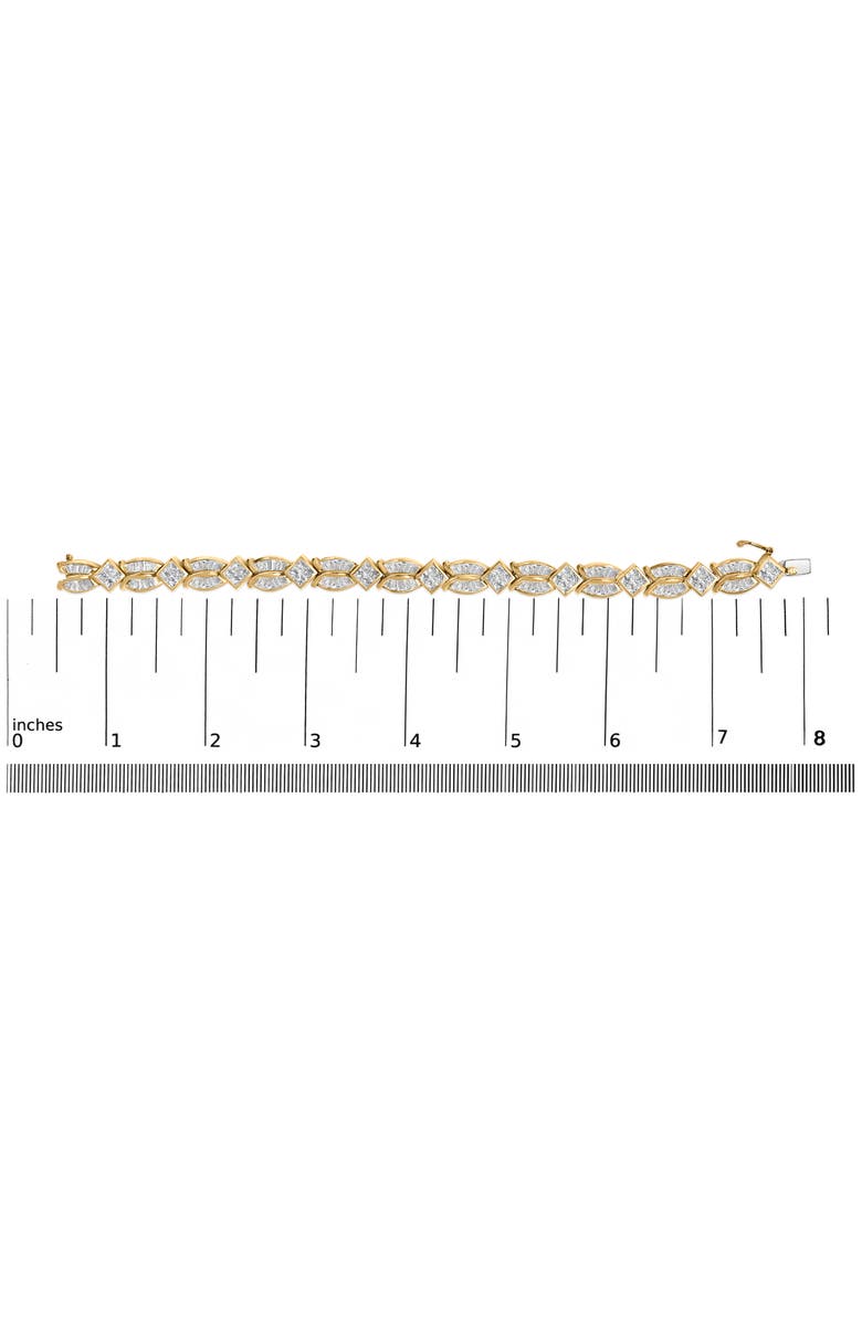 Haus of Brilliance 14K Yellow Gold 8 1/5 Cttw Diamond Geometric Twist Link Bracelet, Alternate, color, Yellow