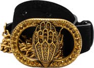Kurt Geiger London Chelsea Suede Chain Belt
