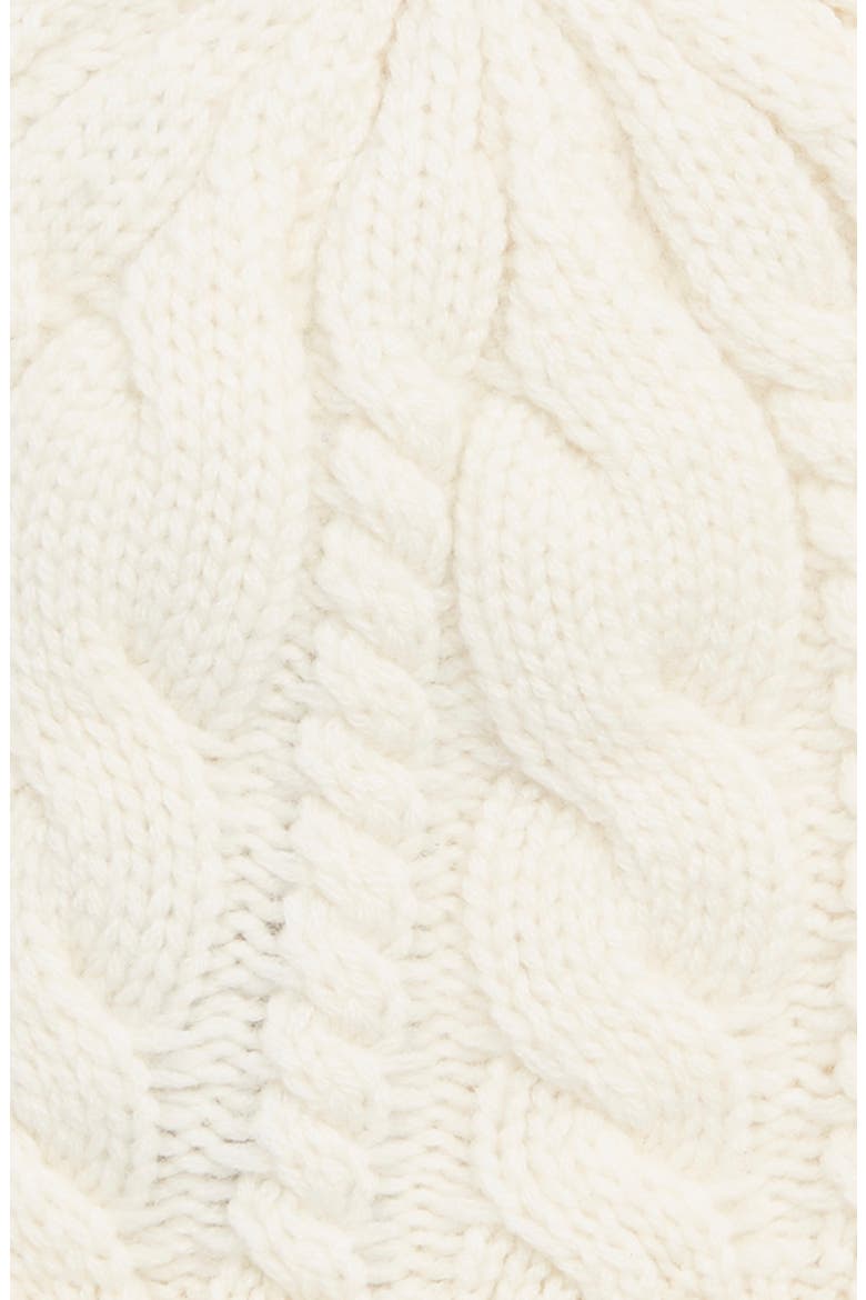 Cashmere Chunky Cable Knit Beanie, Alternate, color, 271IVR