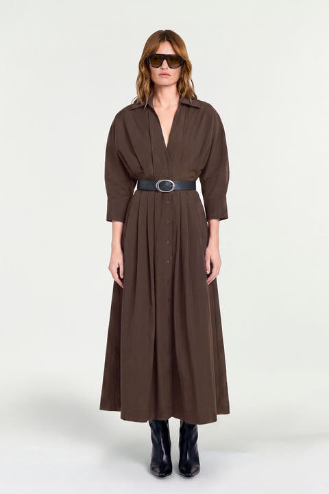 Lanae V Neck Midi Dress