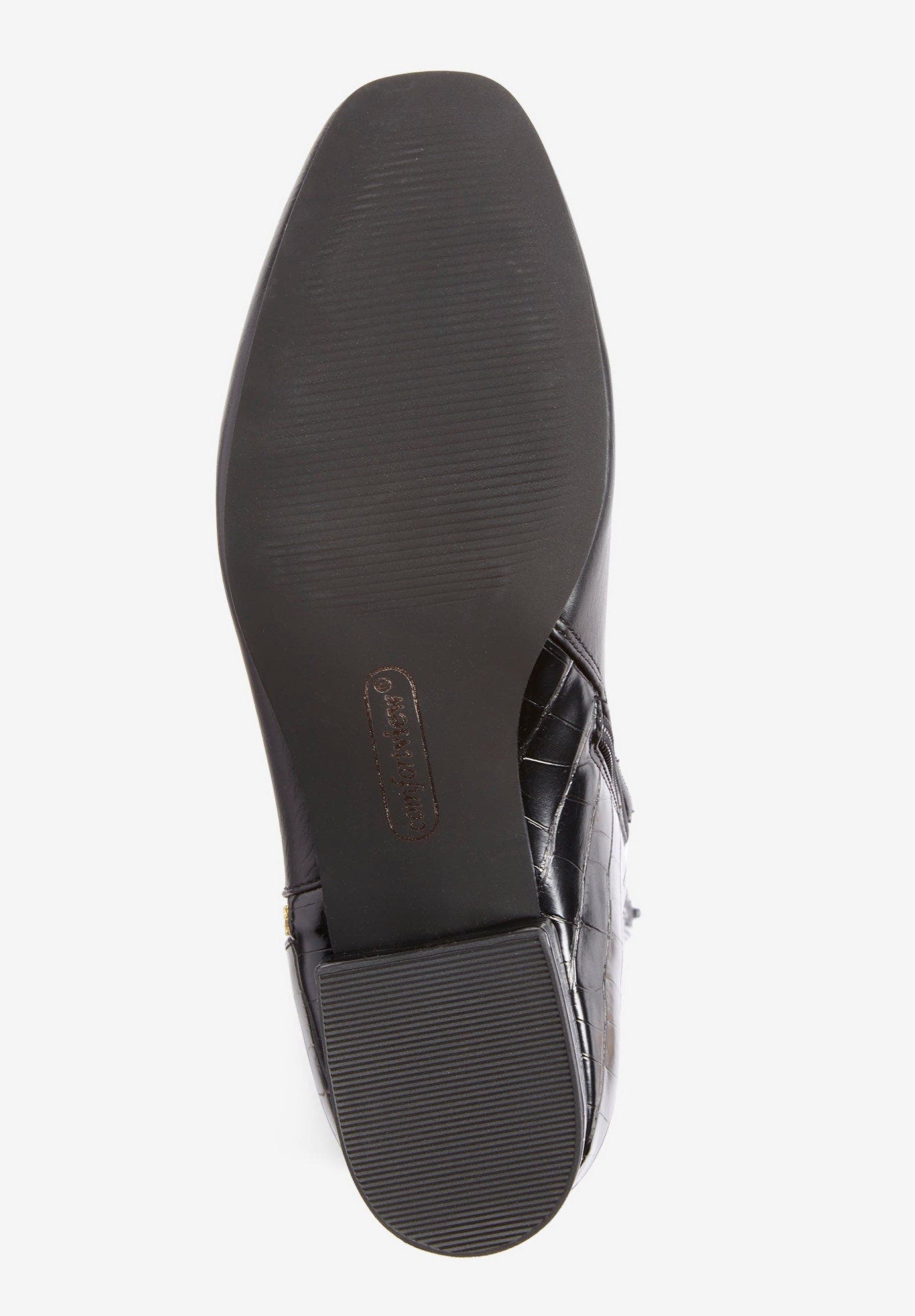 Comfortview The Emerald Wide Calf Boot, Alternate, color, Black Croco