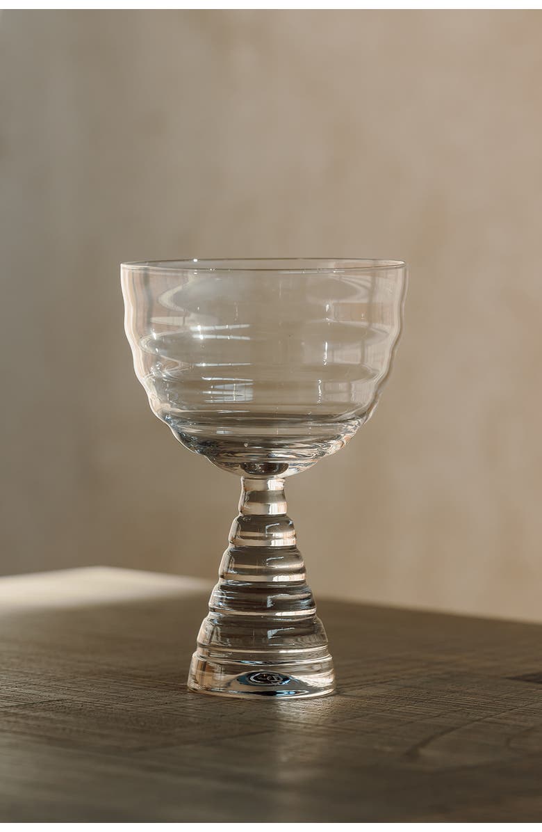 House of Revelry Fluted Goblet Set of Four, Main, color, NO COLOR