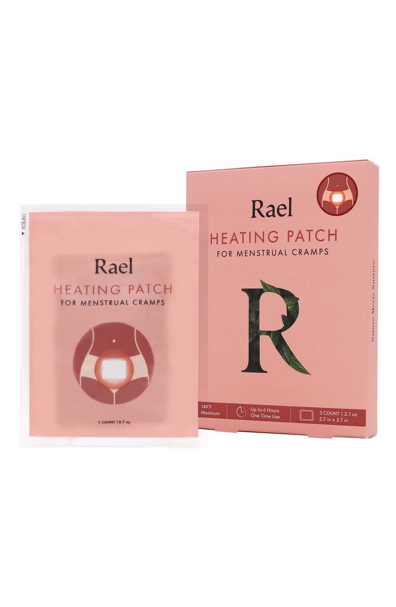 Rael Heat Patch for Menstrual Cramps, Main, color, 