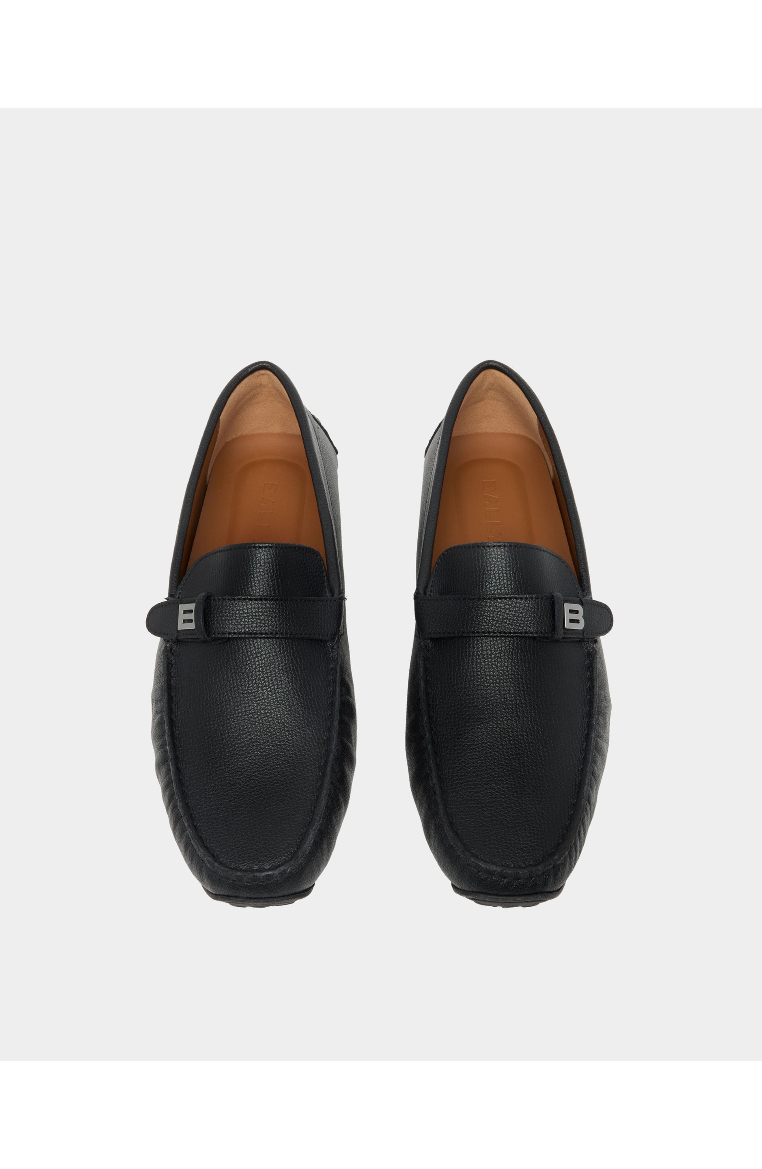 Bally Pilot Driver in Grained Leather, Alternate, color, 