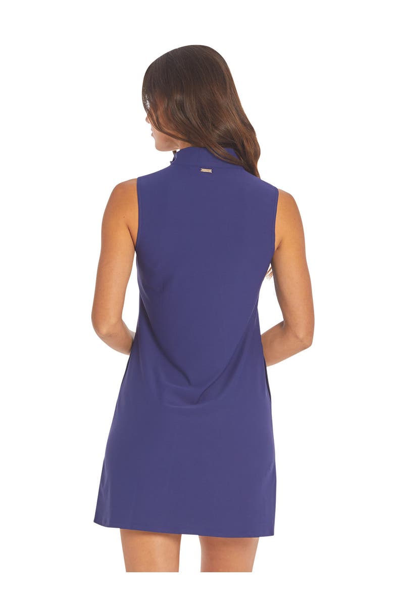 1/4 Zip Sleeveless Sport Dress, Alternate, color, Navy