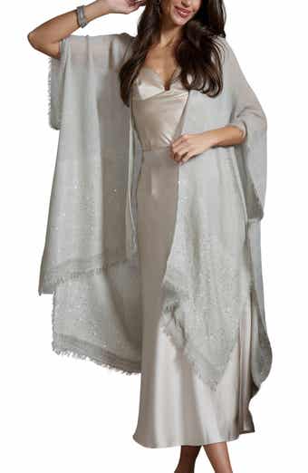 SAACHI Shimmer Sequin Longline Ruana