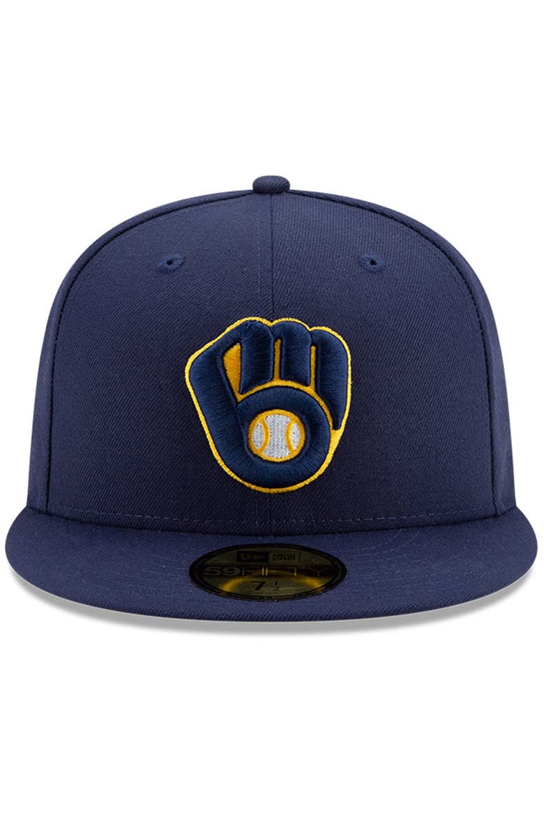 Men's New Era Gold Milwaukee Brewers 2024 Jackie Robinson Day 59FIFTY Fitted Hat, Alternate, color, Gold