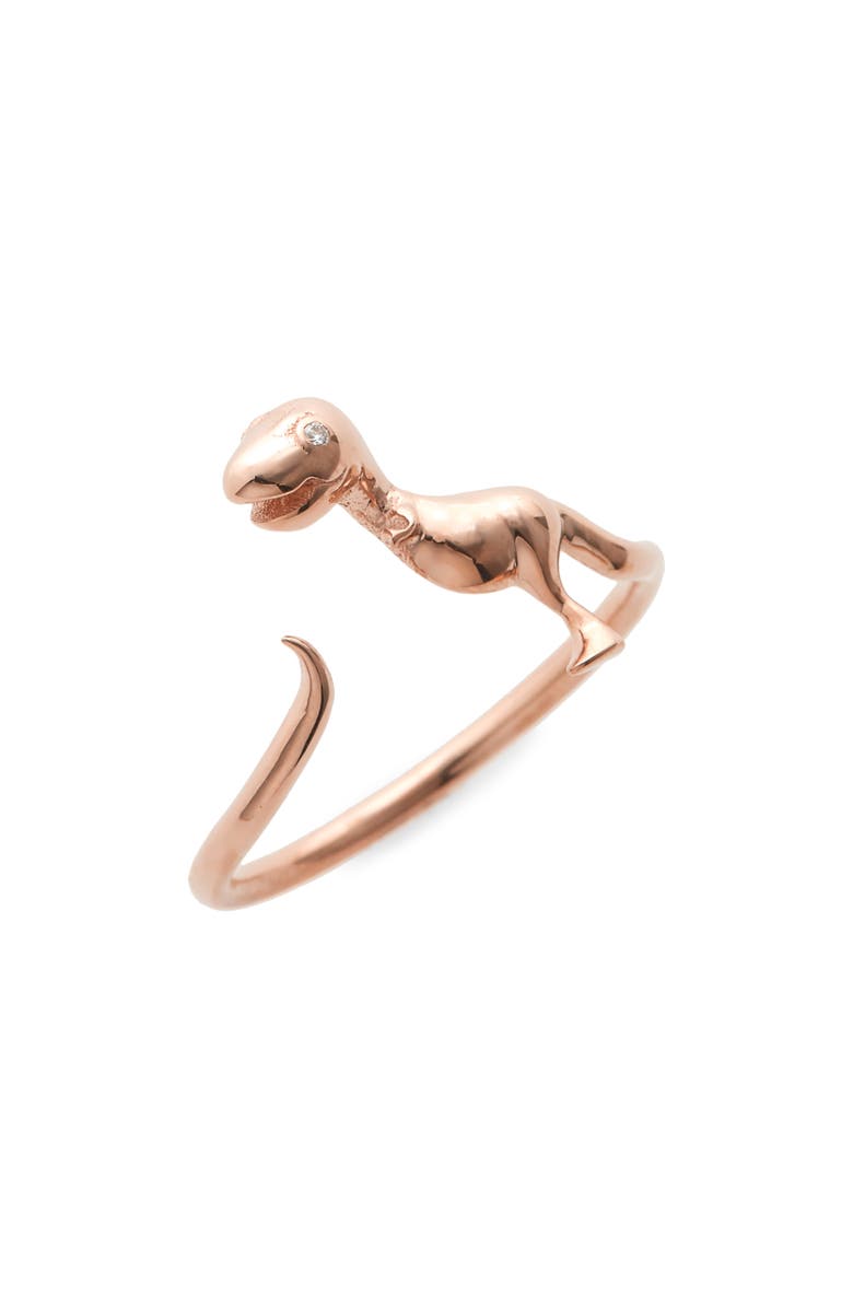 Daniela Villegas x Jurassic Park 25th Anniversary Baby T-Rex Ring, Main, color, 