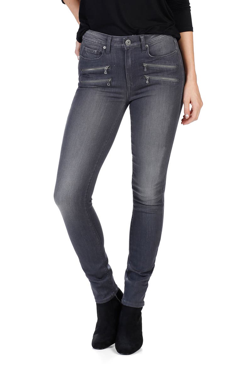 Transcend - Edgemont High Waist Skinny Jeans, Alternate, color, SUMMIT GREY NO WHISKERS