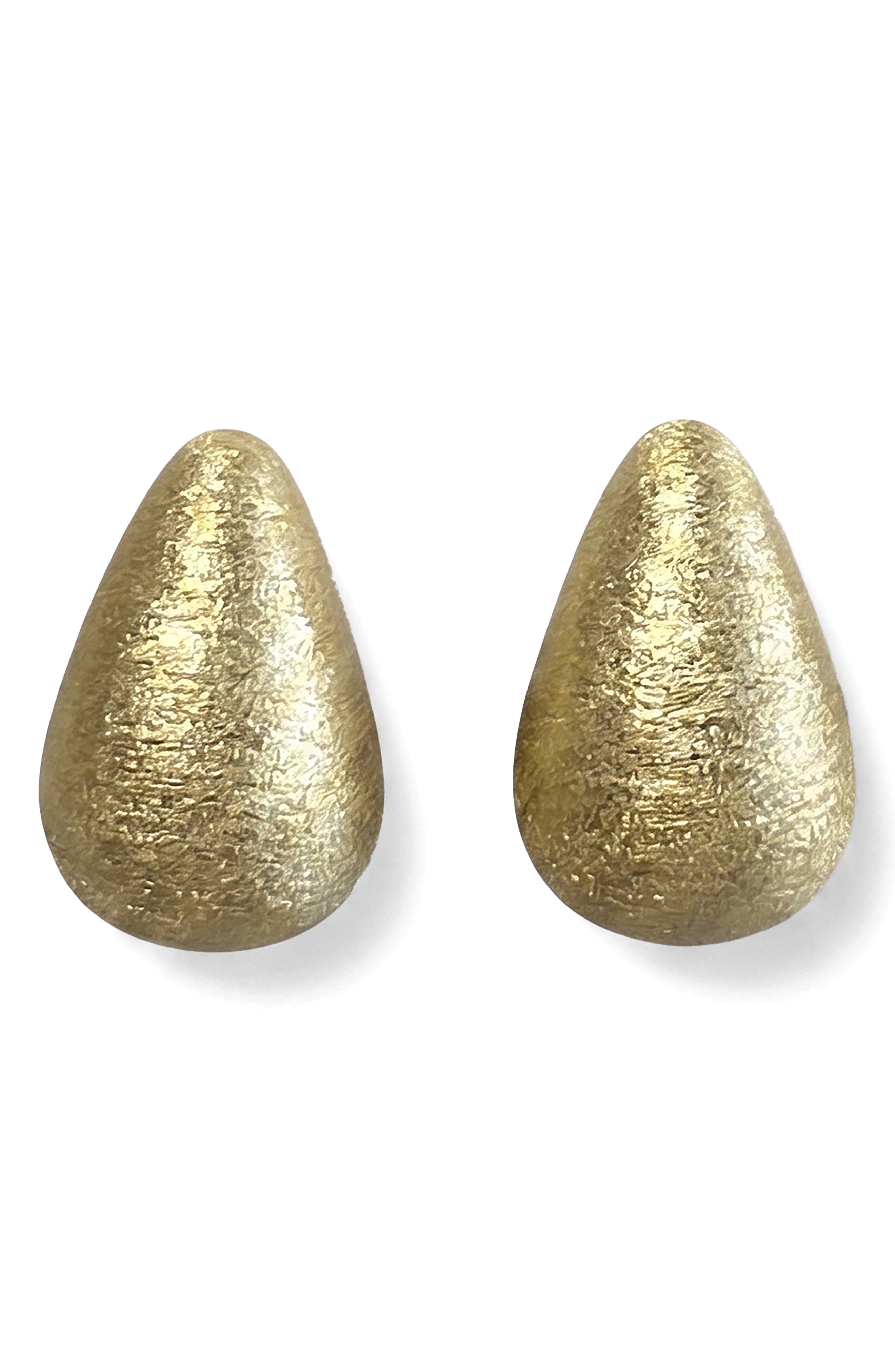 Chunky Goldtone Dome Stud Earrings