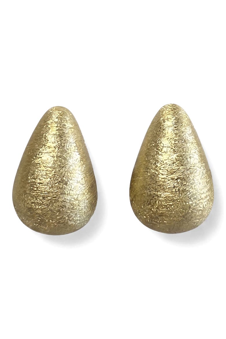 Chunky Goldtone Dome Stud Earrings, Main, color, GOLD