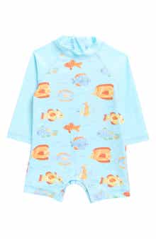 Little Me Fish One-Piece Rashguard
