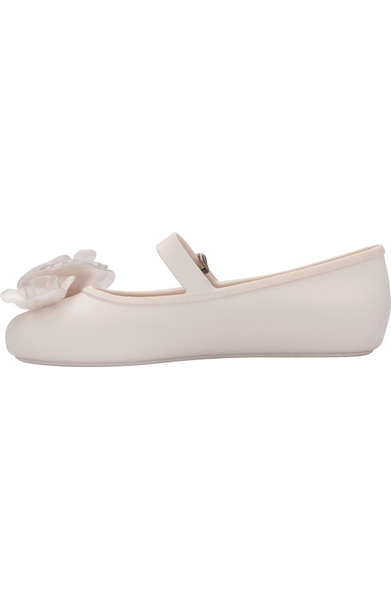 Melissa Soft Ballerina Petals Mary Jane Flat, Alternate, color, Beige