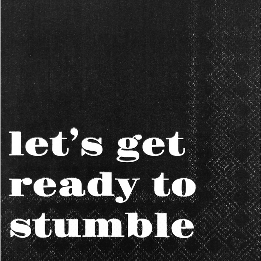 Jollity & Co Sports Themed Cocktail Napkins In Lets Get Ready To Stumble