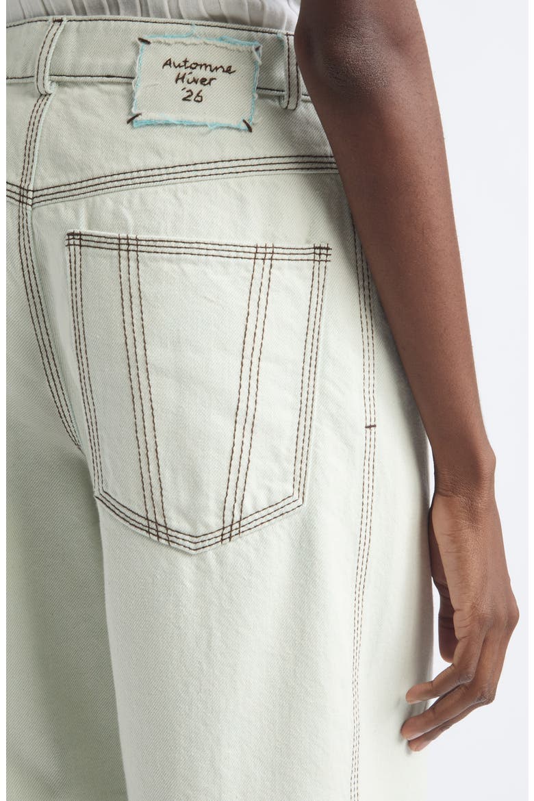 Borrowed Wide Leg Jeans, Alternate, color, ICE