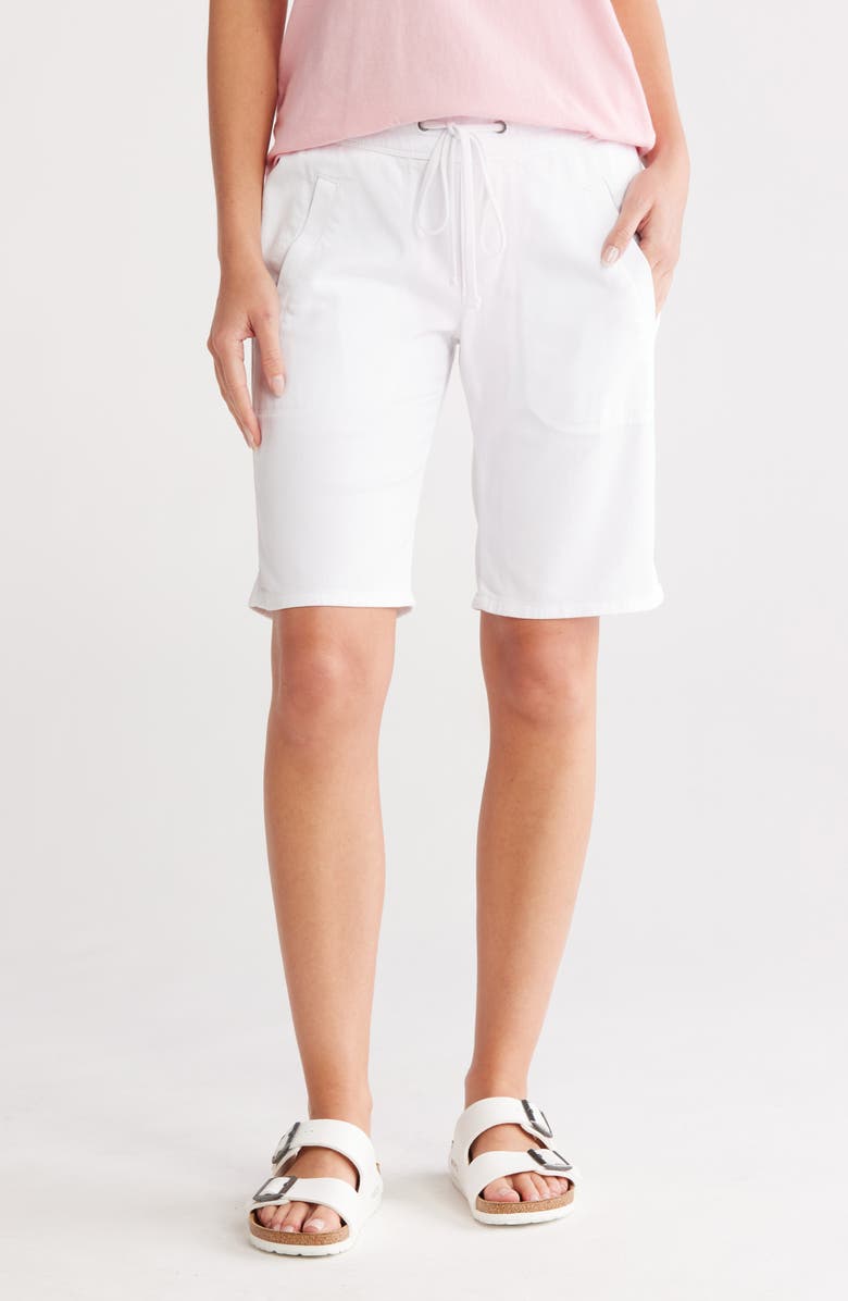 James Perse Soft Drape Utility Shorts, Main, color, White