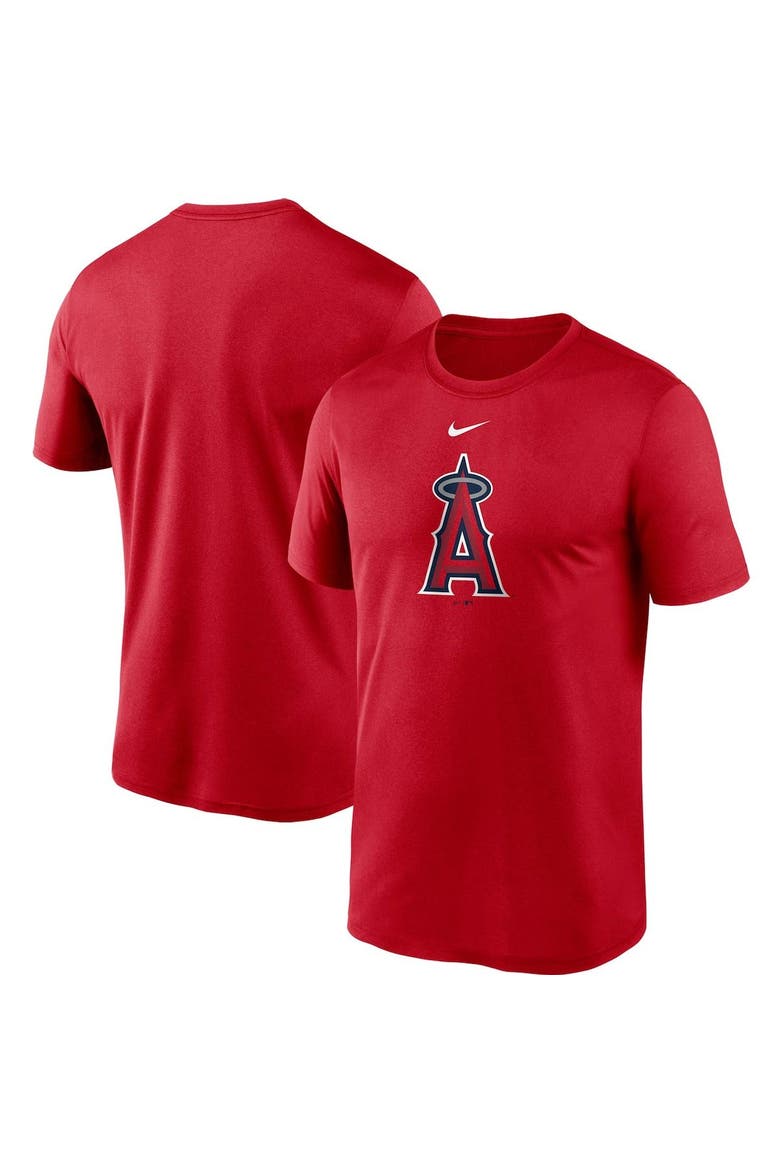 Men's Nike Red Los Angeles Angels Large Logo Legend Performance T-Shirt, Alternate, color, Red