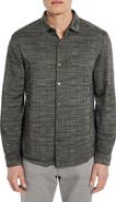 Robert Barakett Dario Glen Plaid Knit Button-Up Shirt