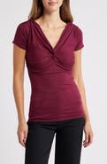 Loveappella Twist Detail Stretch Detail Top