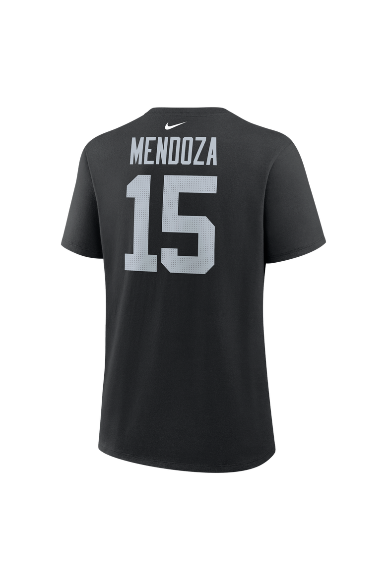 Women's Nike Fernando Mendoza Black Las Vegas Raiders Name & Number T-Shirt, Alternate, color, Black