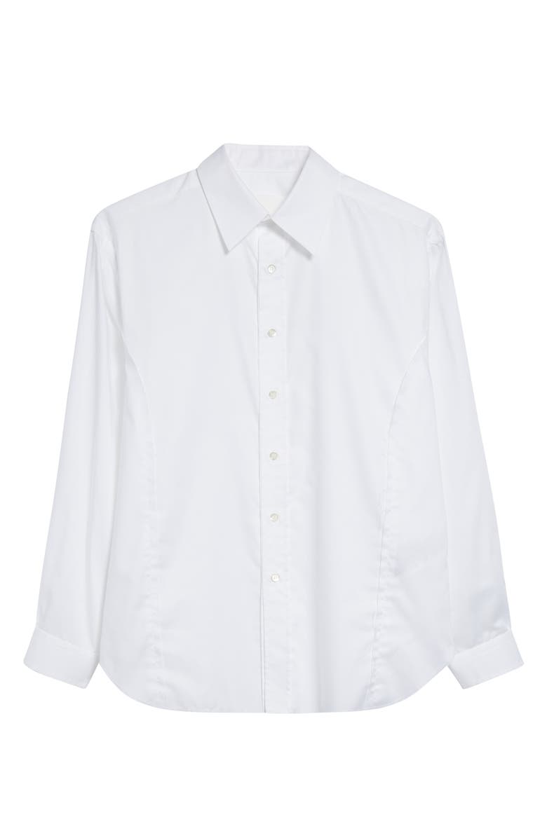 Maison Margiela Long Sleeve Button-Up Shirt, Alternate, color, White