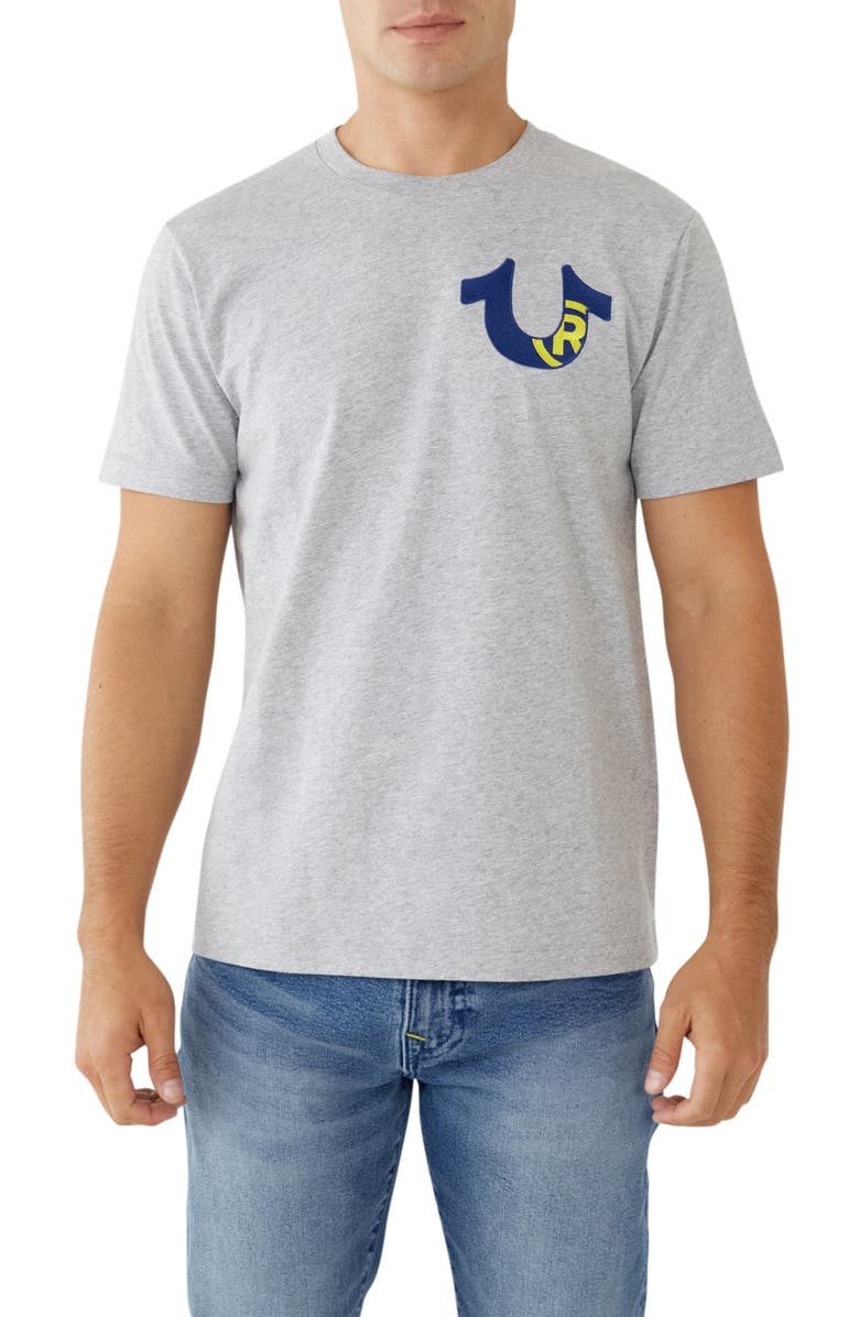 True Religion Brand Jeans Horseshoe Logo T-Shirt, Main, color,