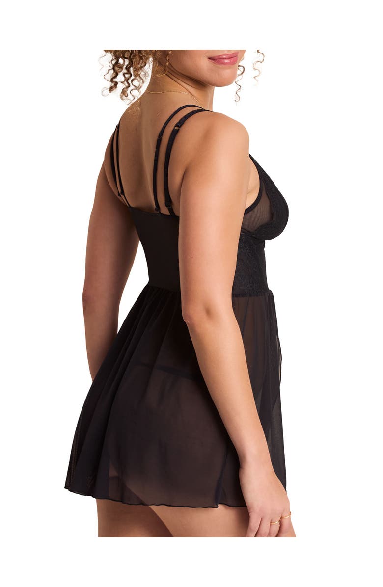 Adore Me Stevie Babydoll & G-String Set Lingerie, Alternate, color,