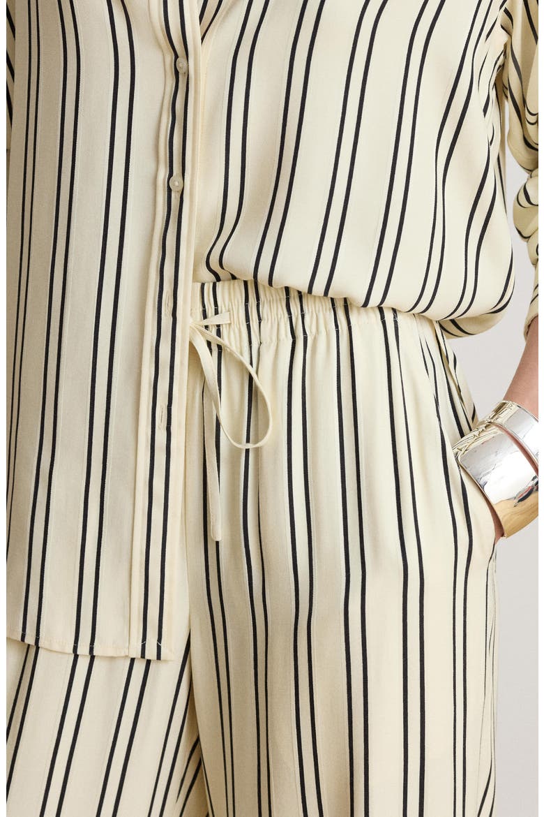 Striped Jacquard Wide-Leg Pants, Alternate, color, WINTER CREAM IVORY