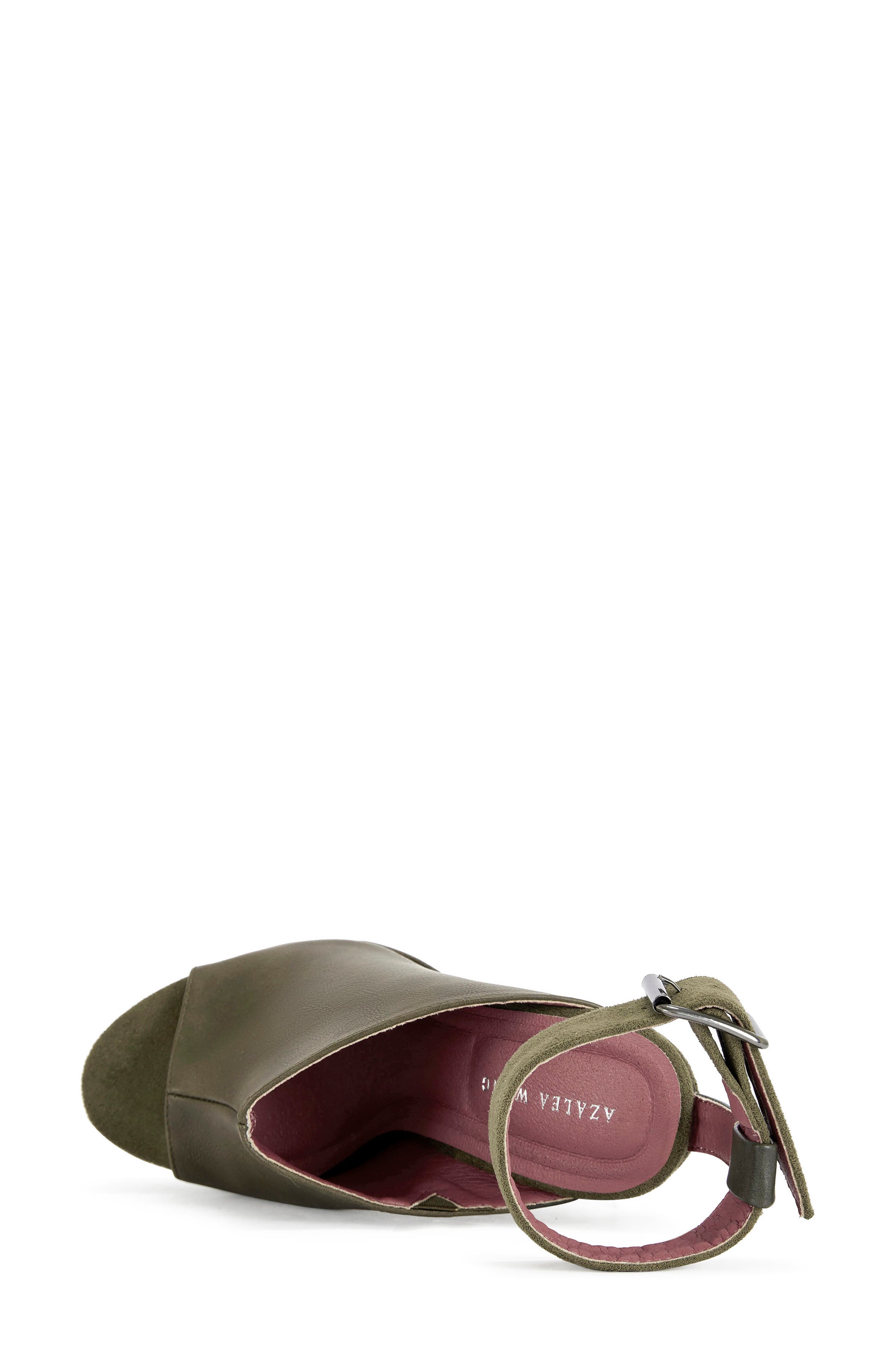 Tana Platform Ankle Strap Sandal, Alternate, color, OLIVE