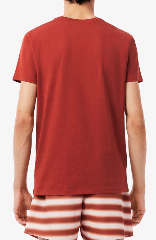 Lacoste Pima Cotton T-shirt In Red