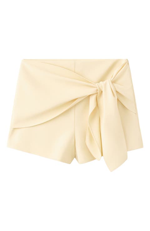 Pistacho Belted Shorts