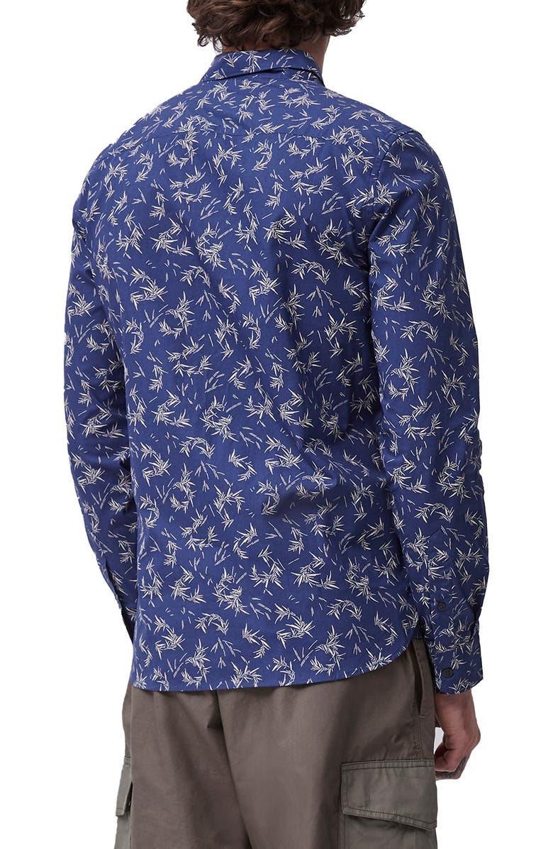 French Connection Marne Slim Fit Stretch Print Button-Up Shirt, Alternate, color, 