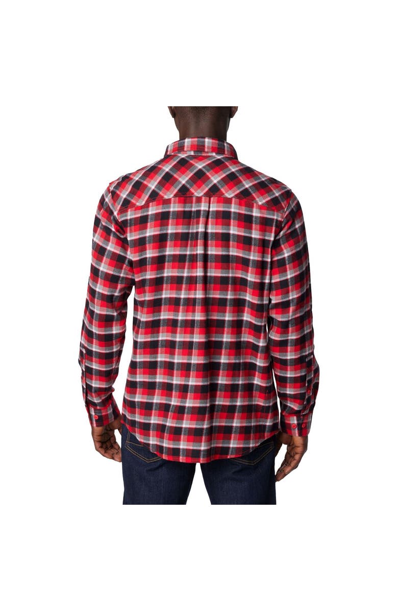 Columbia Red Georgia Bulldogs Flare Gun Flannel Long Sleeve Shirt, Alternate, color, Red