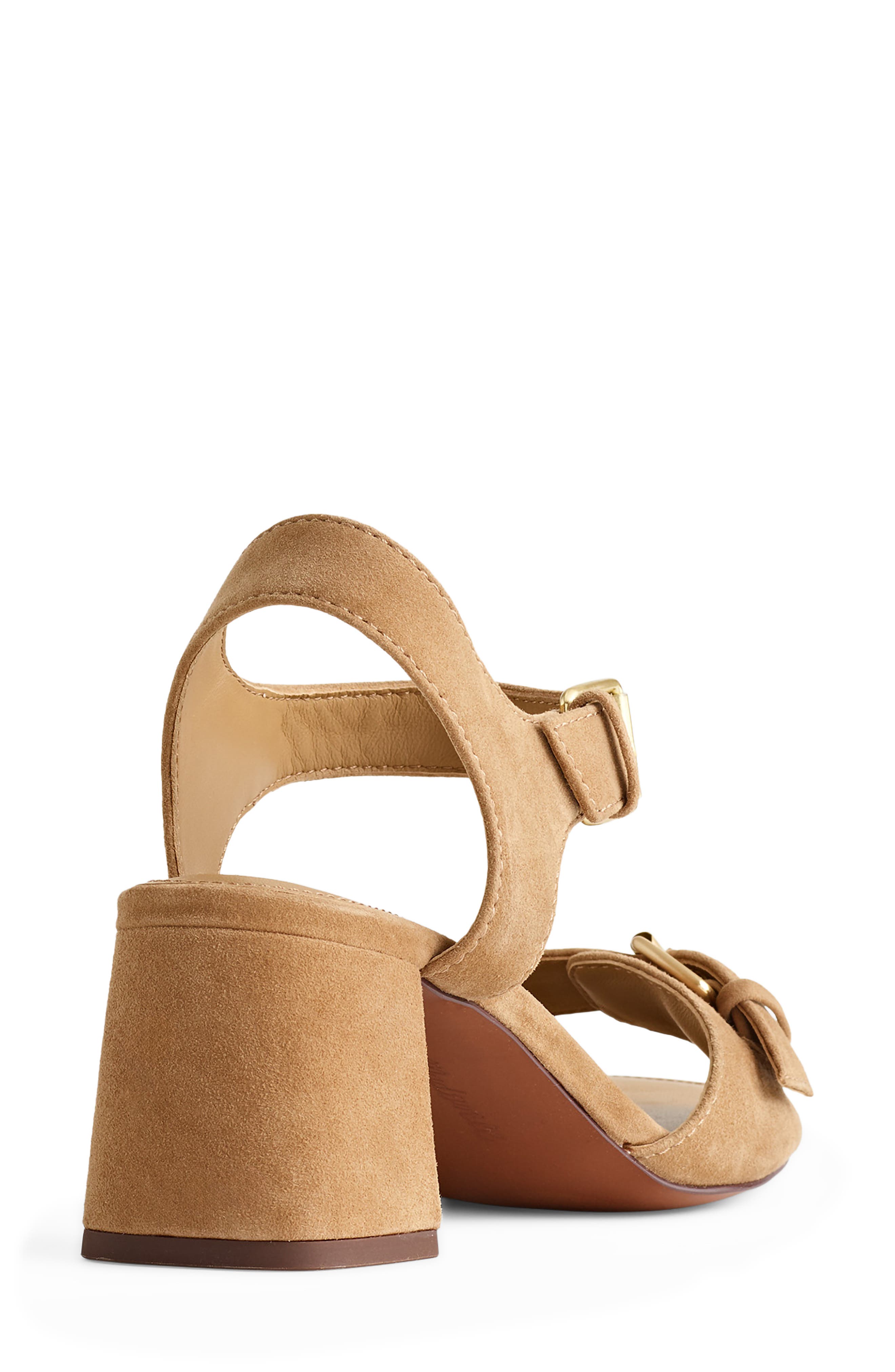 Madewell The Neeka Ankle Strap Sandal, Alternate, color, Tawny Khaki