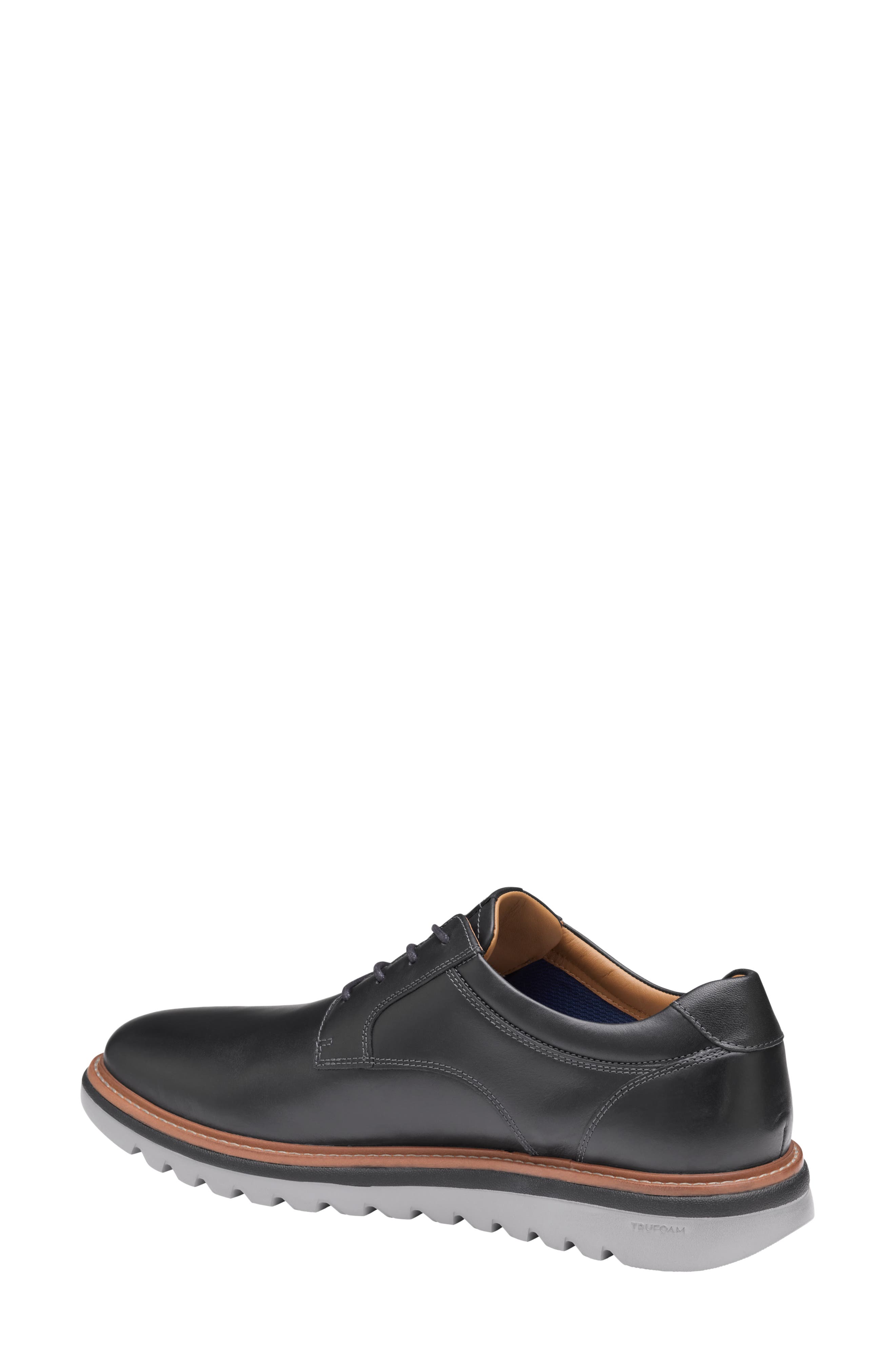 Johnston & Murphy Braydon Plain Toe Derby, Alternate, color, Black Full Grain