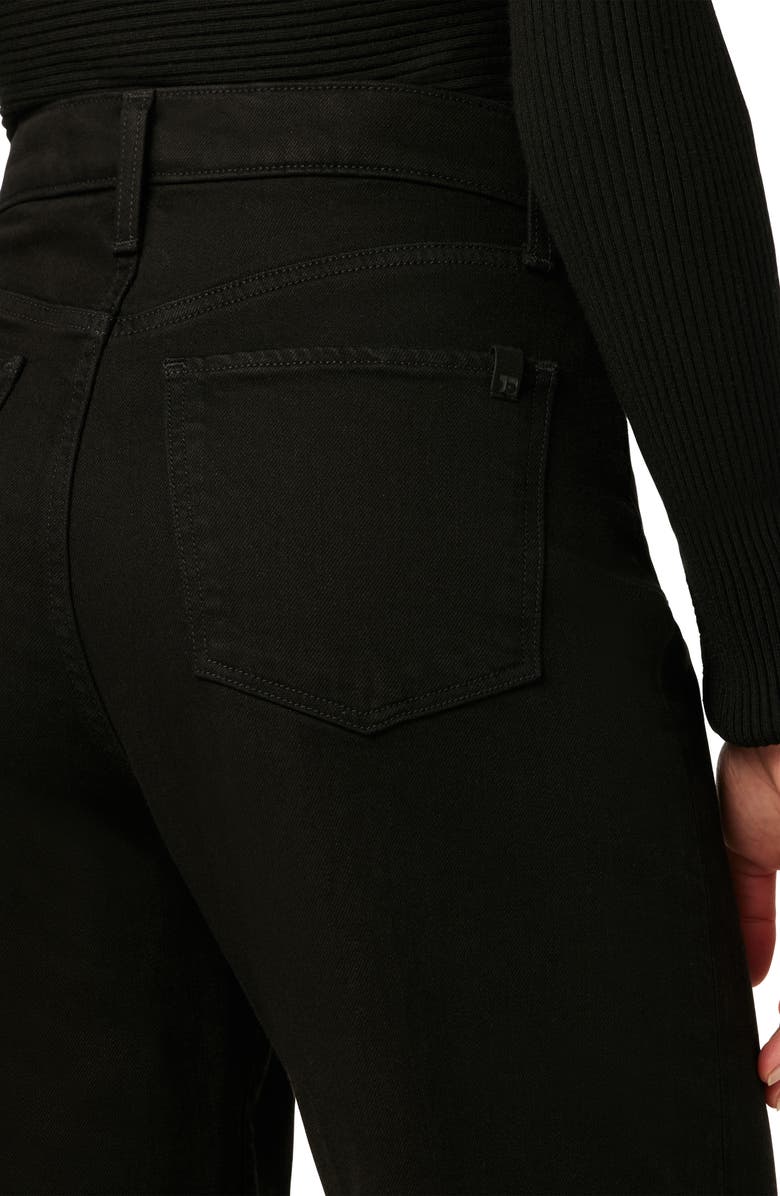 Joe's Jeans The Mia Petite High Waist Wide Leg Jeans, Alternate, color, Black