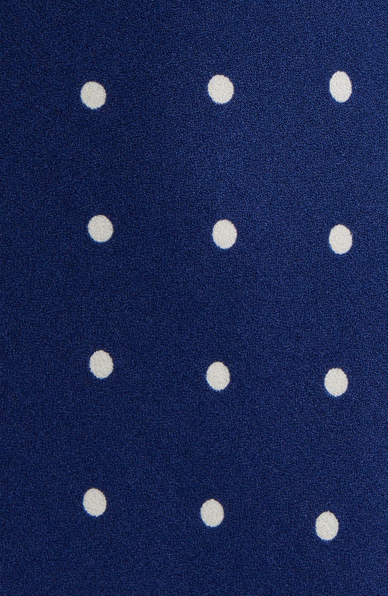 Reformation Calix Polka Dot Crepe Minidress, Alternate, color, Danube Dot