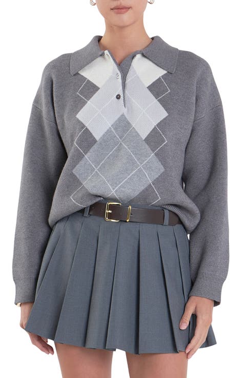 Argyle Polo Sweater