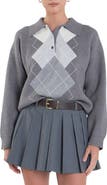English Factory Argyle Polo Sweater